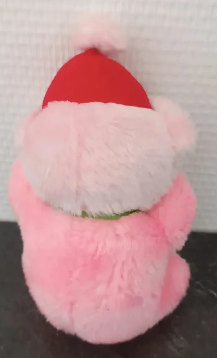 Peluche ourson rose collection noël - photo numéro 2