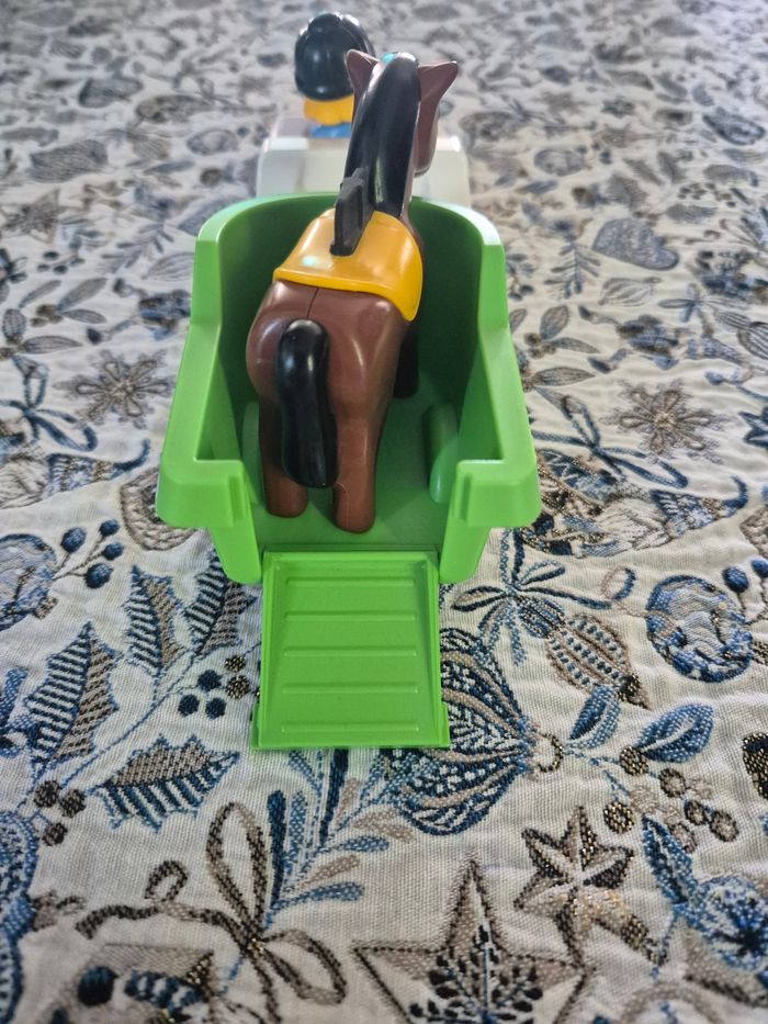 Playmobil 123 voiture avec remorque pour cheval - photo numéro 6