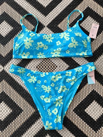 Maillot de Bain Fleuri  Taille M 38 neuf