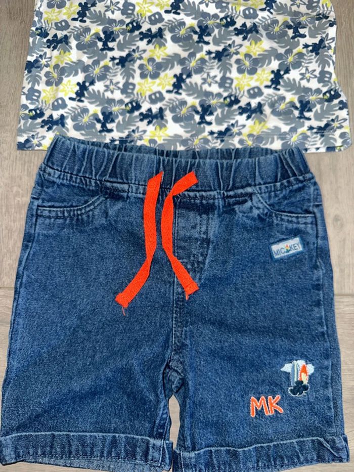 Ensemble Mickey short et t-shirt - photo numéro 3