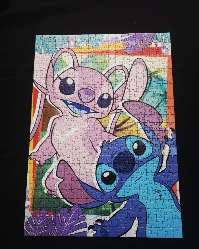 Puzzle 2 × 500 pièces Stitch marque Éduca 🎅 - photo numéro 2