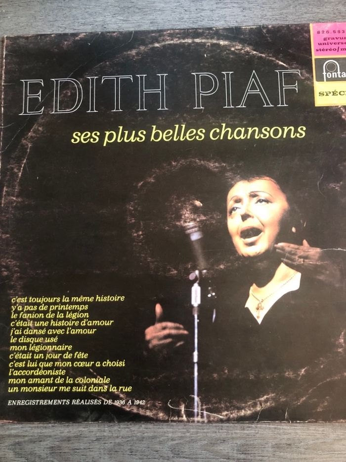 Vinyle 33t Edith Piaf