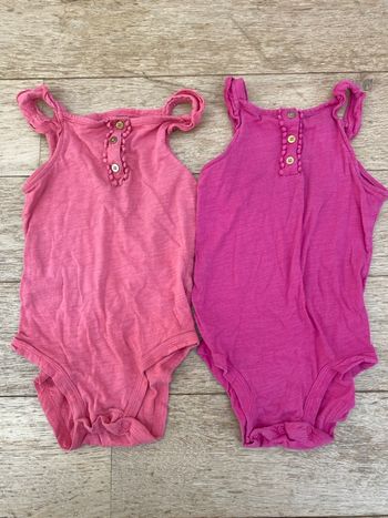 Body bodies lot bretelle pression printemps été léger 24 mois 2 ans 