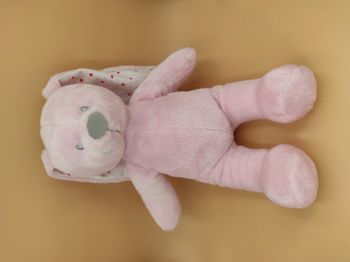 Peluche Lapin Rose étoiles Vertbaudet