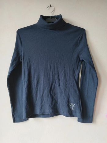 T-shirt col roulé marine