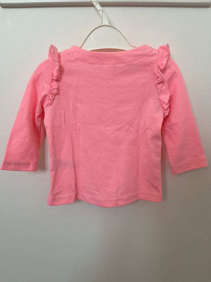 T-shirt manches longues fille 6 mois - photo numéro 2