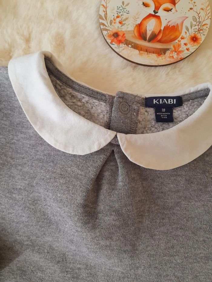 Robe manches longues avec col 18 mois Kiabi - photo numéro 3