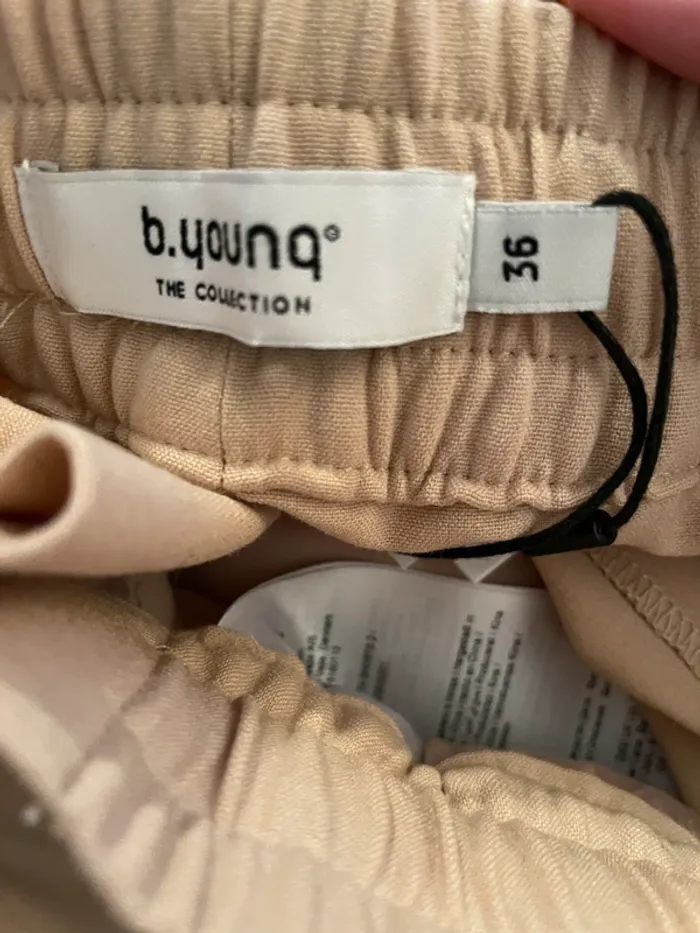 Bermuda beige B.Young 36 neuf - photo numéro 6