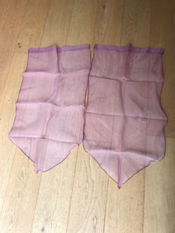Voilage rose 45 cm x 85 cm