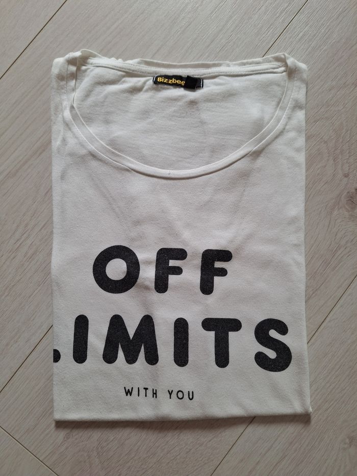 Tshirt manches courtes blanc Bizzbee