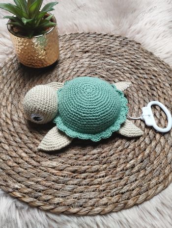 Doudou tortue musicale