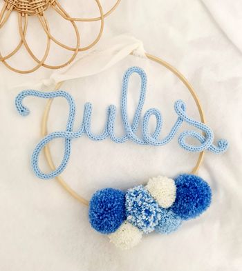 Décoration chambre fait main en tricotin