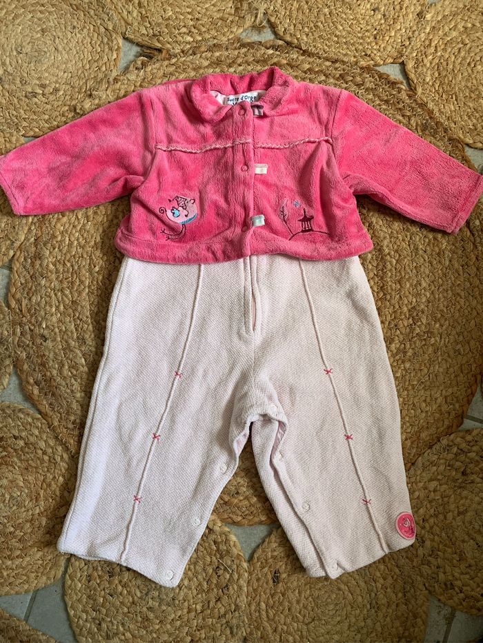 Combinaison rose Sucre d’orge 9 mois