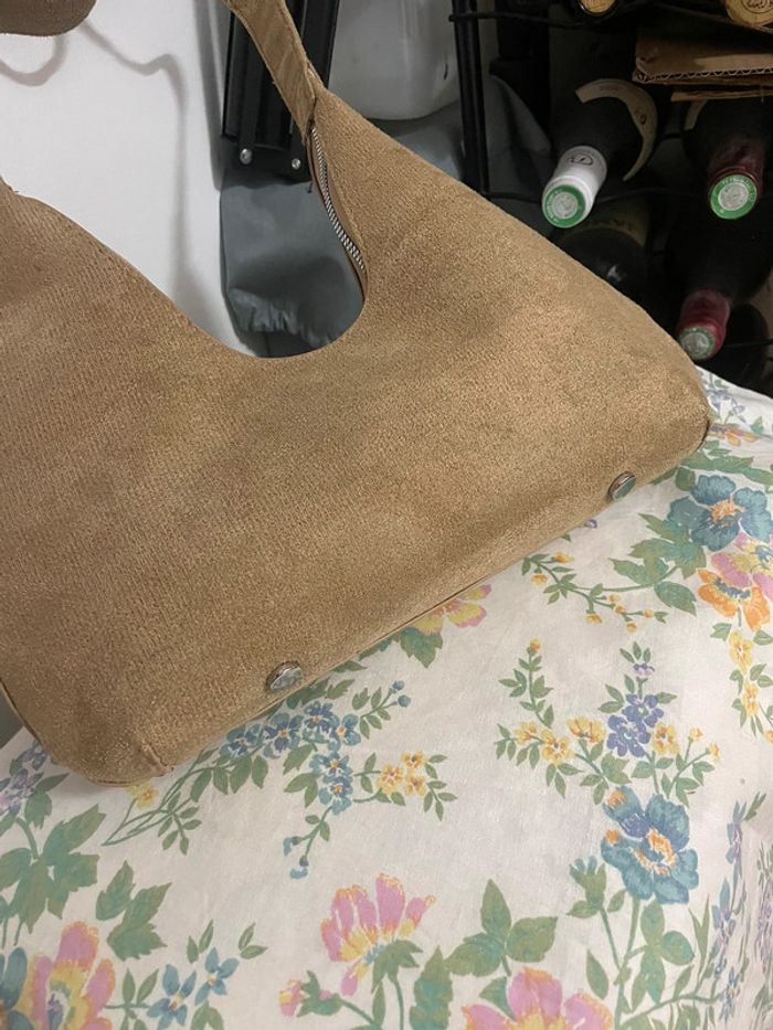 Sac à épaule pour femme de style coréen en daim, sac à main en cuir synthétique - photo numéro 13