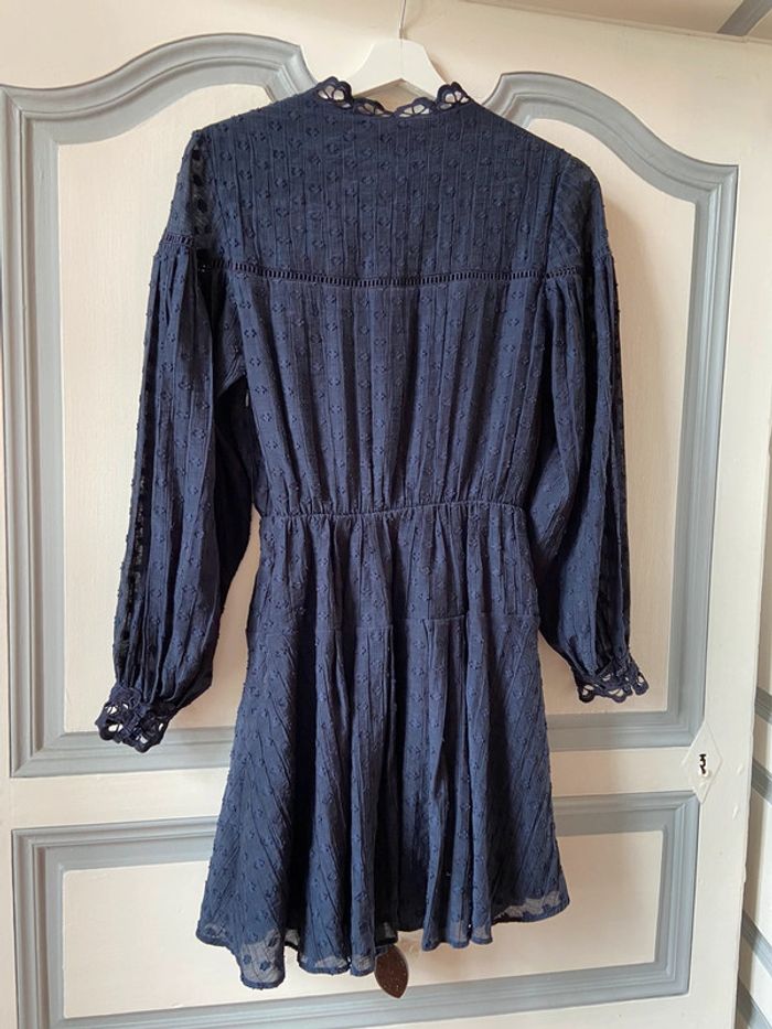 Robe courte bleu marine Claudie Pierlot taille 36 - photo numéro 3