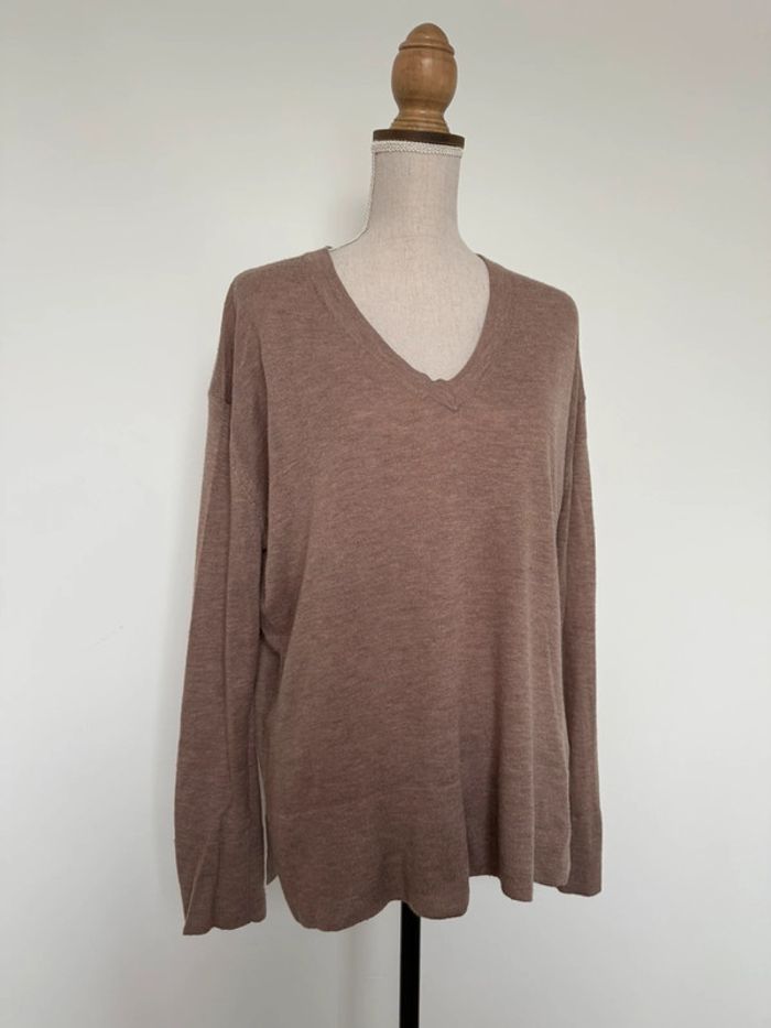 Haut bouse Zara chemisier camisa chemise camicetta blusa t-shirt camicia overhemd Folder manche - photo numéro 4