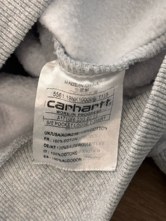 Sweat à Capuche Carhartt Noir et gris neuf sans étiquette - photo numéro 7