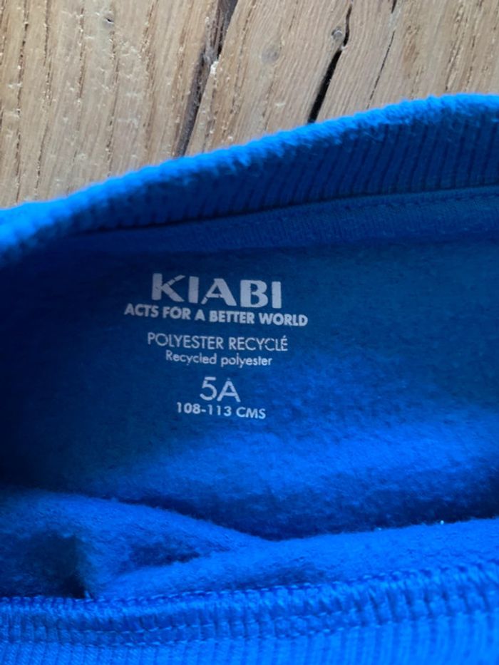 Pull ou sweat bleu garçon 5 ans Kiabi - photo numéro 3