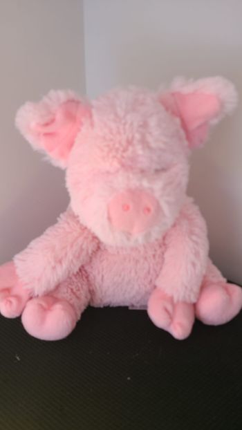 peluche doudou bouillotte micro onde cochon intelex -