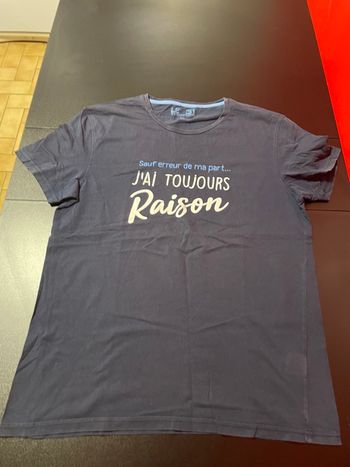 T‑shirt Armand Thiery bleu marine taille XL 