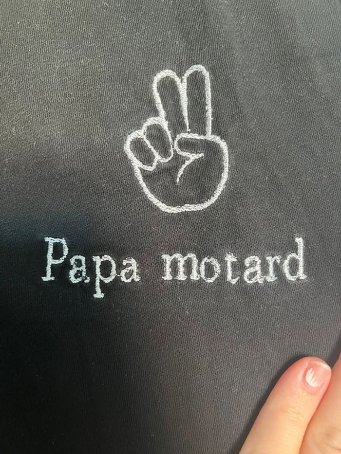 T-shirt Papa Motard taille M - photo numéro 2