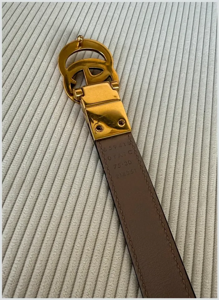 Ceinture Gucci crème 75cm très bon état - beige Gucci belt - photo numéro 6