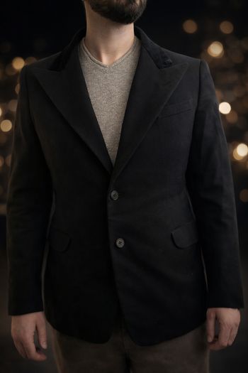 Veste blazer noire élégante 