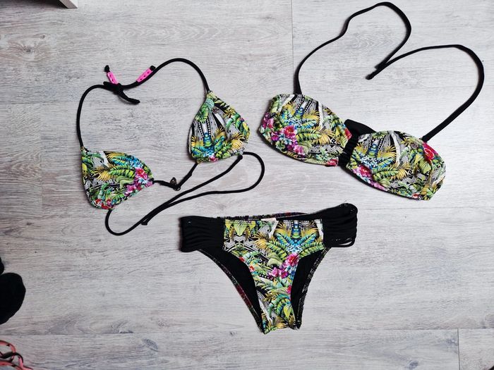Maillot de bain bikini 3 pièces Banana Moon 36 tropical