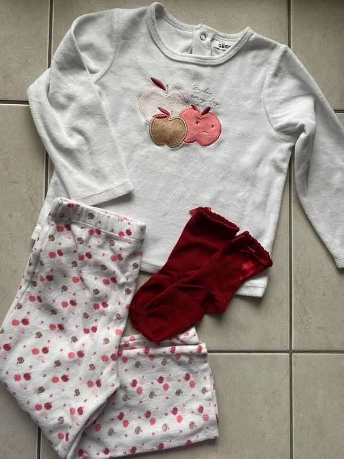 Pyjama velours 2 pièces Gemo 36 mois - photo numéro 2