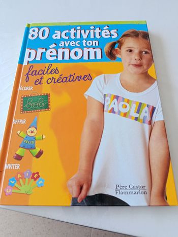 Vend livre 80 activités avec ton prénom 