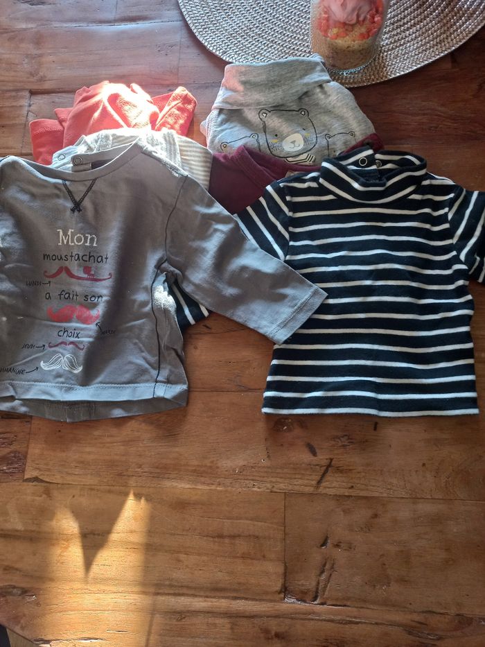Lot de tee-shirts manches longues bébé 3 mois - photo numéro 6