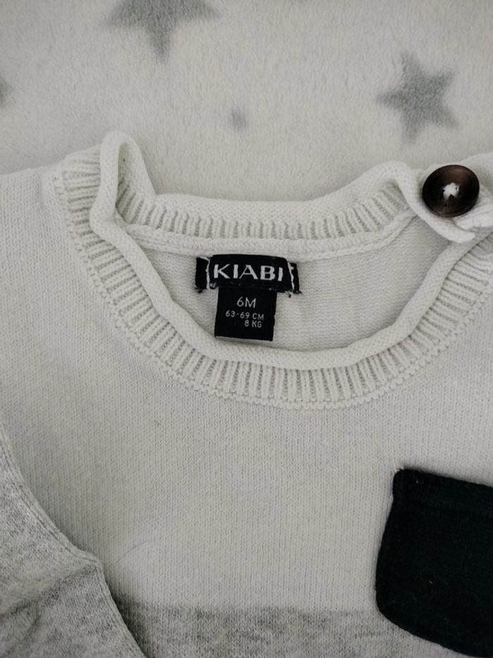 Ensemble pull fin et Jogging Noir et Blanc - photo numéro 6