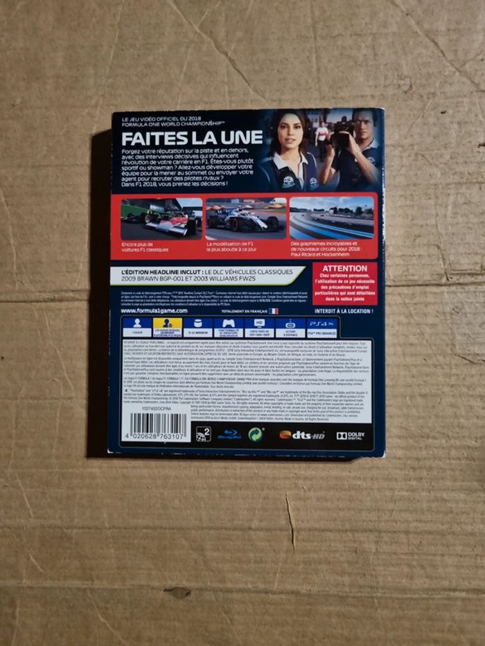 F1 2018 pour PS4 - photo numéro 2