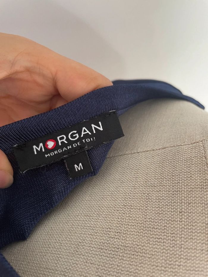 Débardeur Morgan bleu métallisé - photo numéro 4