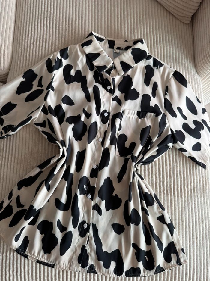 Blouse tacheté