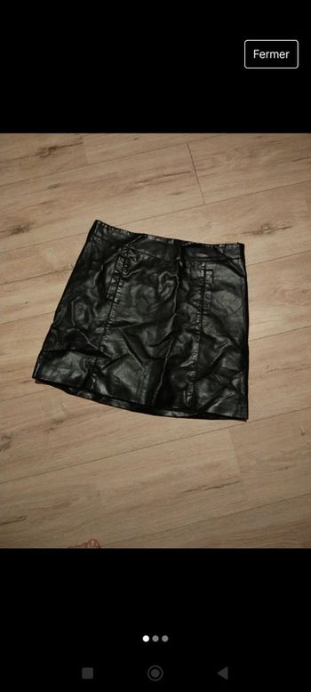 Jupe en simili cuir grain de malice taille 40