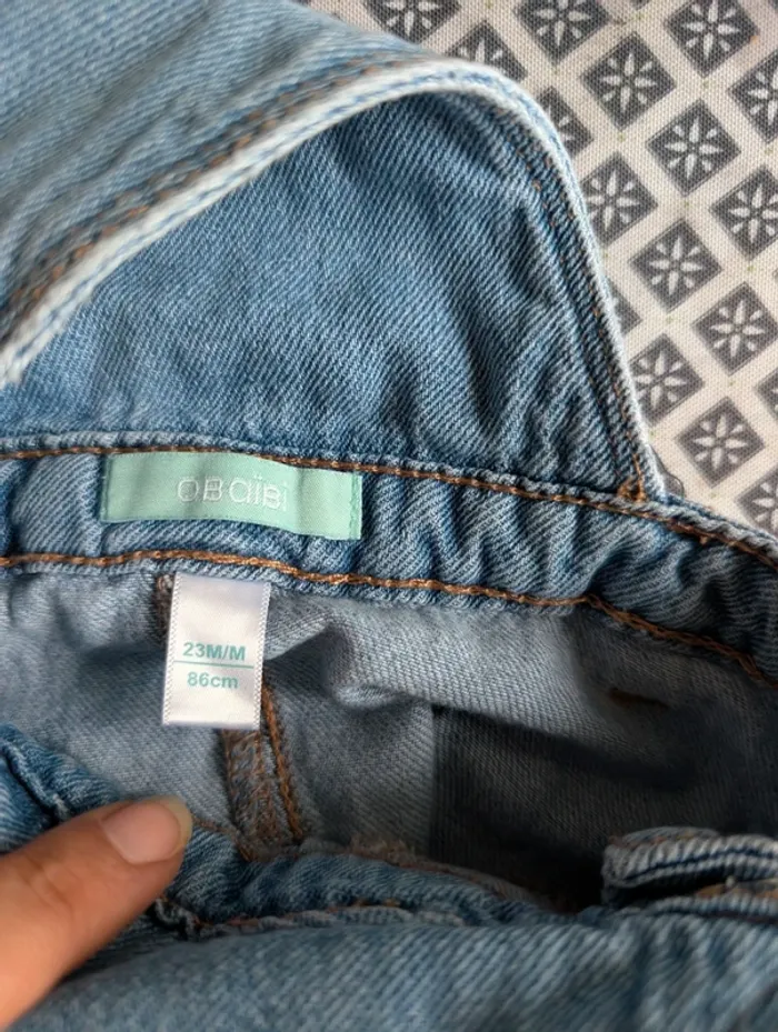 Robe en jean bébé fille 23 mois - photo numéro 2