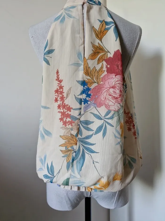 Blouse fleurie Esprit – Taille L – neuve - photo numéro 6