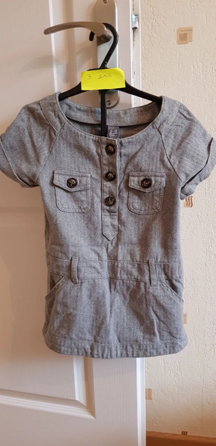 Robe grise Zara 3 ans