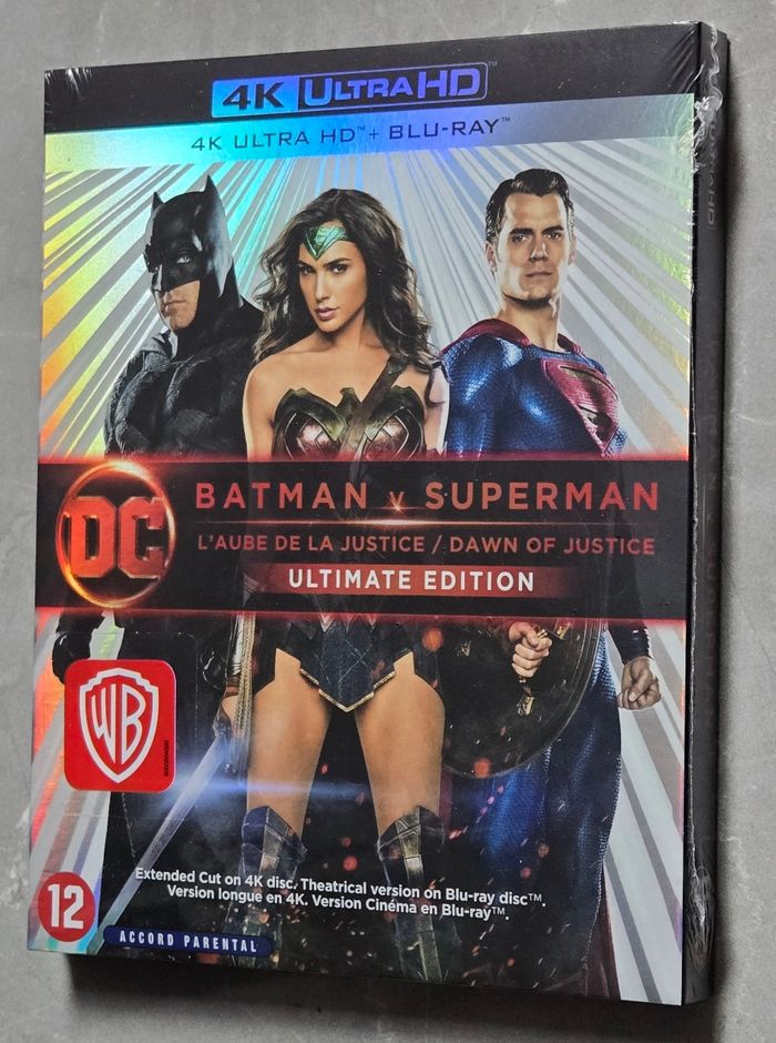 Batman V Superman L'Aube de la Justice Blu-Ray 4k Ultra Hd (Édition Ultimate) neuf sous Blister