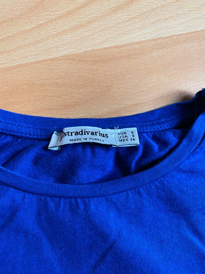 Pull bleu marine manche bouffante - photo numéro 4