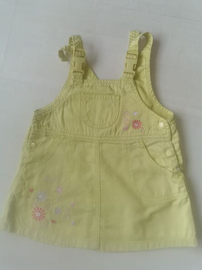 Robe jean vert anis