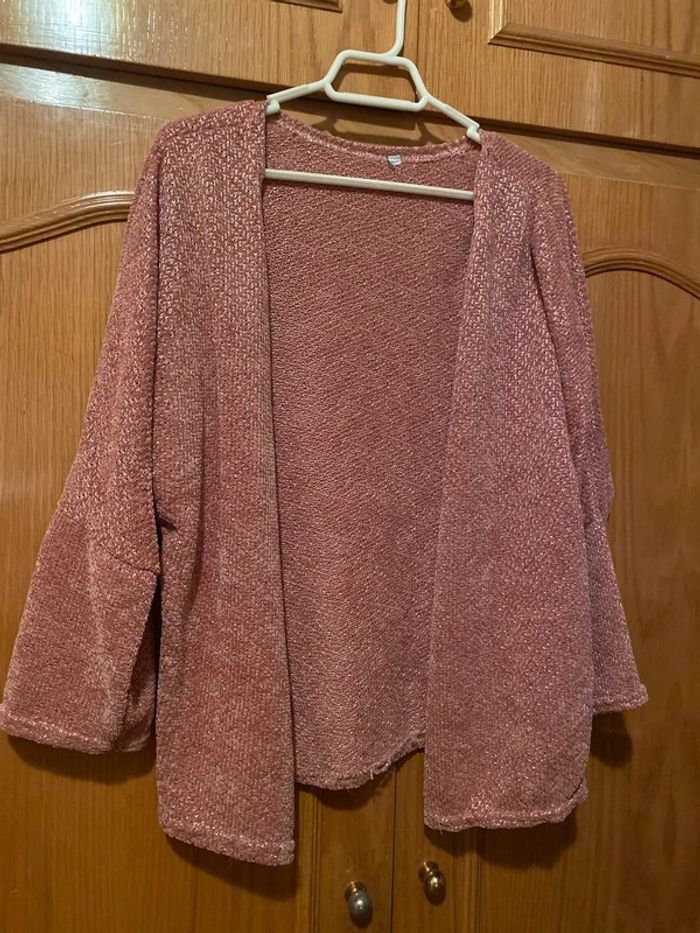 Cardigan rose - photo numéro 2