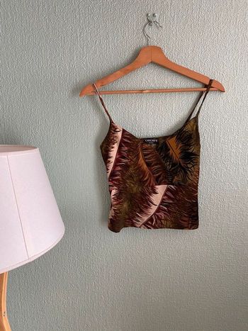 Top court motifs feuillage taille équivalente S 🍃