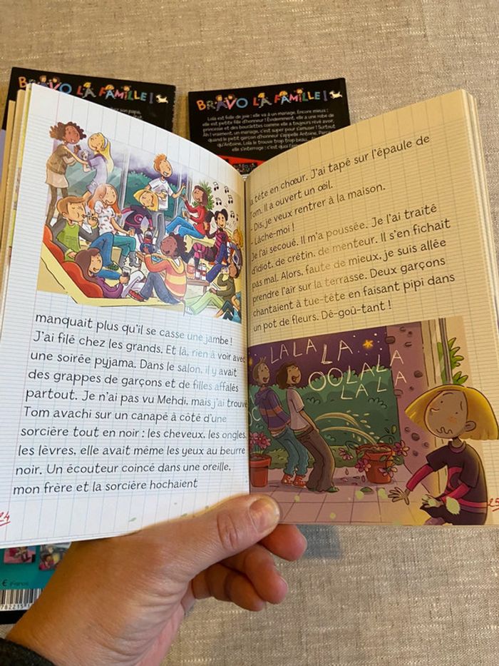 Lot de quatre petits romans « Bravo la famille » - photo numéro 5