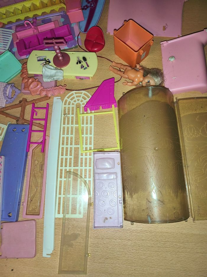 Lot Barbie meubles accessoires vintage pièces détachées machine à coudre mattel vintage - photo numéro 3