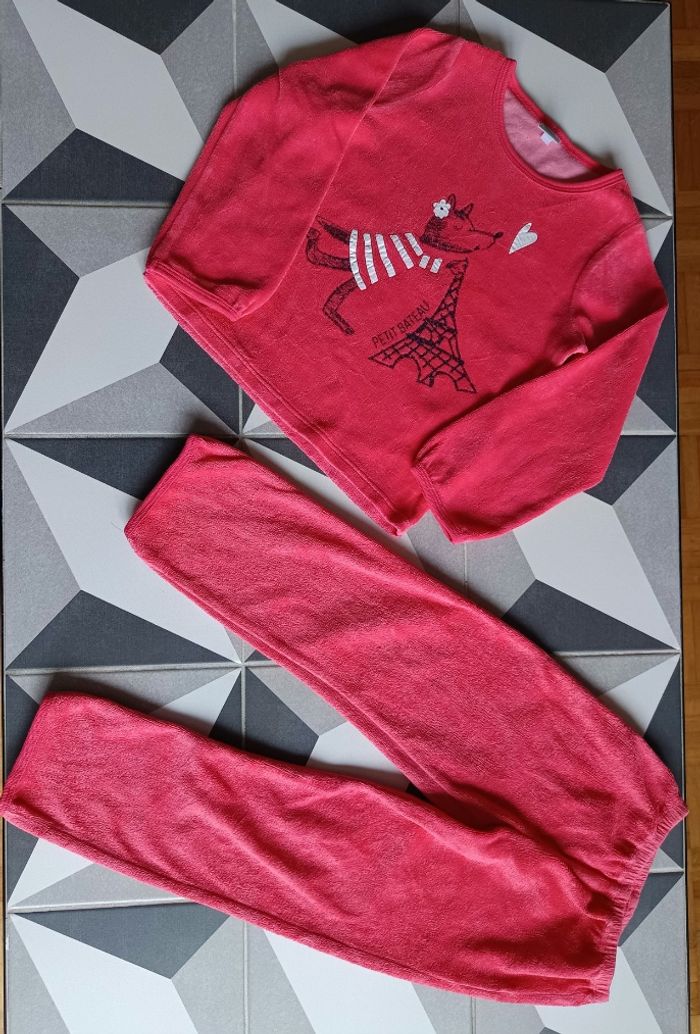 Pyjama velours 2 pièces Petit Bateau 4 ans