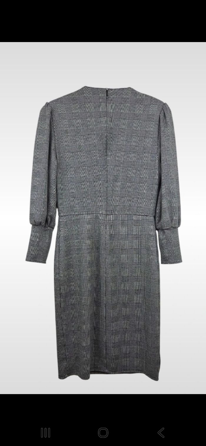 Robe vintage Mango taille M grise a carreaux en très bon état - photo numéro 2
