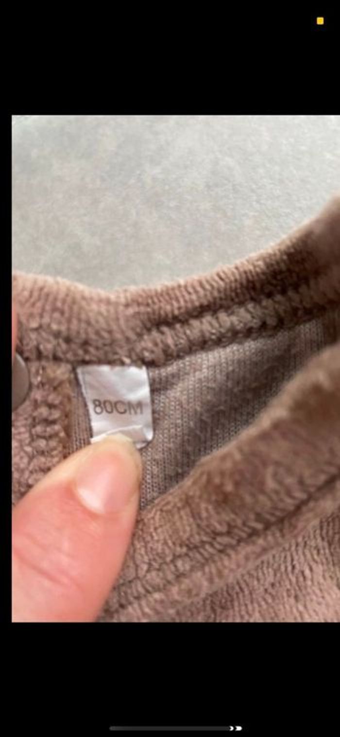 Pyjama velours Chat fille 18 mois - photo numéro 6