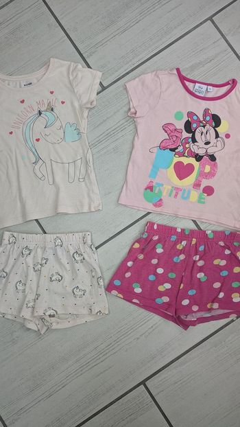 Lot pyjama short fille 3 ans